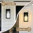 Dusk To Dawn Classic Outdoor Wall Sconce With Cylinder Glass Shade And Rectangular Metal Frame, Waterproof For Porch, Patio(Set Of 2)-262313136