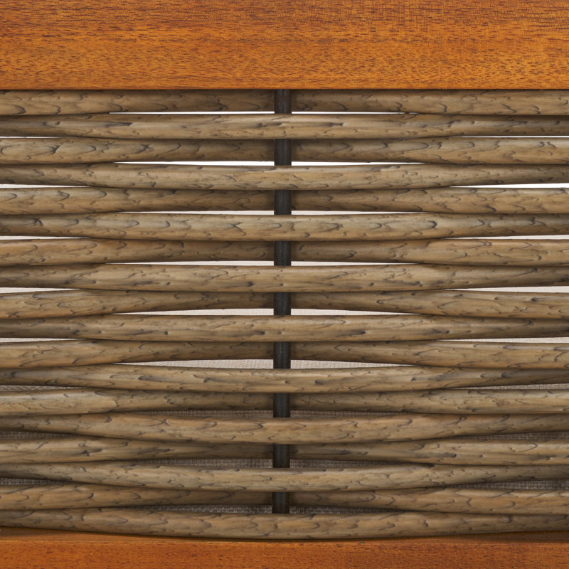 Banc de patio + table Daun, Natural