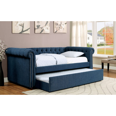 Shoreham-by-Sea Upholstered Daybed with Trundle Bed