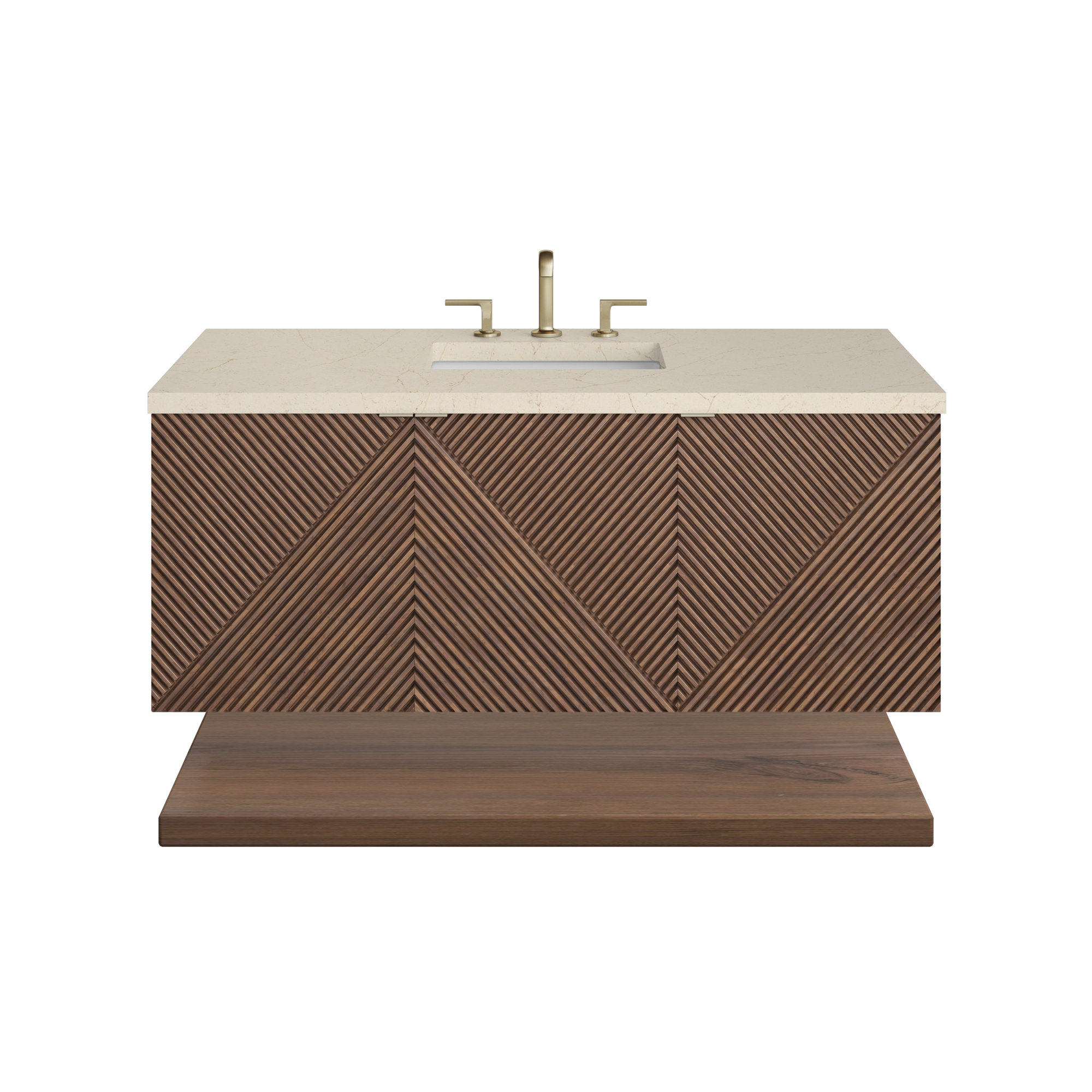 Marcello 48'' Single Bathroom Vanity, Eternal Marfil Quartz
