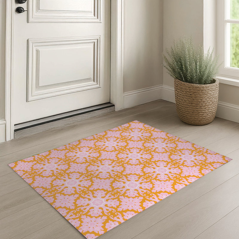 Paillasson Damask, Rose, L 24 po x L 36 po