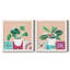 «Growing Happy I», ensemble de 2 peintures sur toile encadrées-1361399093-1361399094