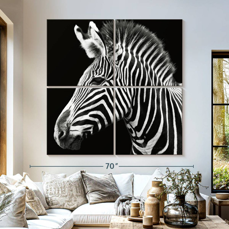 Brampt Zebra Stripes Pattern III, 57" H x 57" W