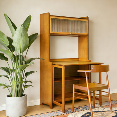 Bureau pliant en bambou, table pliable peu encombrante pour le bureau personnel, la chambre à coucher et le bureau, petit bureau intérieur multifonctionnel