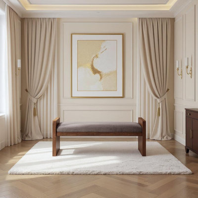 Banc en tissu Daline