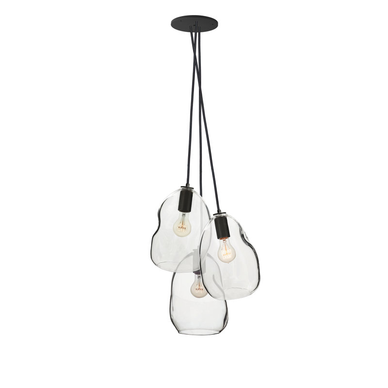 Bubble 3 - Light Chandelier, Black, 108" H x 14" W x 14" D