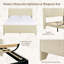 Modern Minimalist Upholstered Wingback Bed-359045050