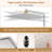 12 Inch Adjustable Extension Arm High-Pressure Rain Shower Head, Rain Fixed Shower Head-121108234
