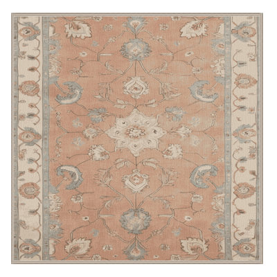 Machine Washable Afyon Beige Area Rug