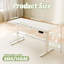  Bureau électrique à hauteur ajustable 55 po x 23,6 po avec mémoire de forme pour adulte, Ergomaker-2125548675-2141185464