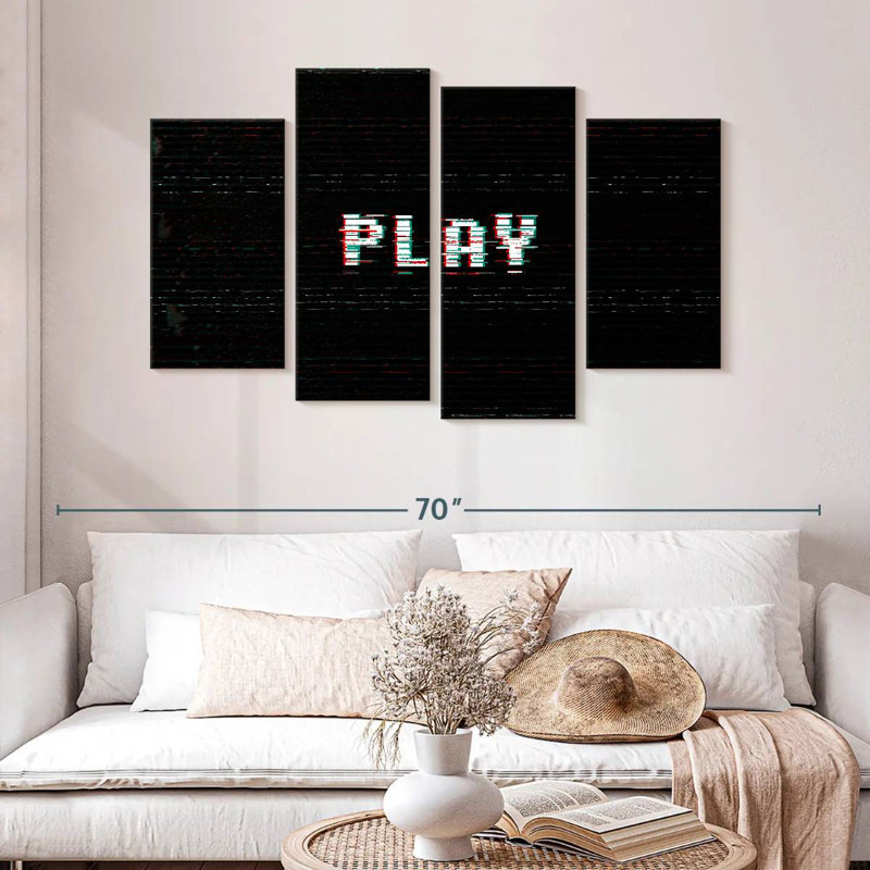 Senne Play Typography, 32" H x 52" W