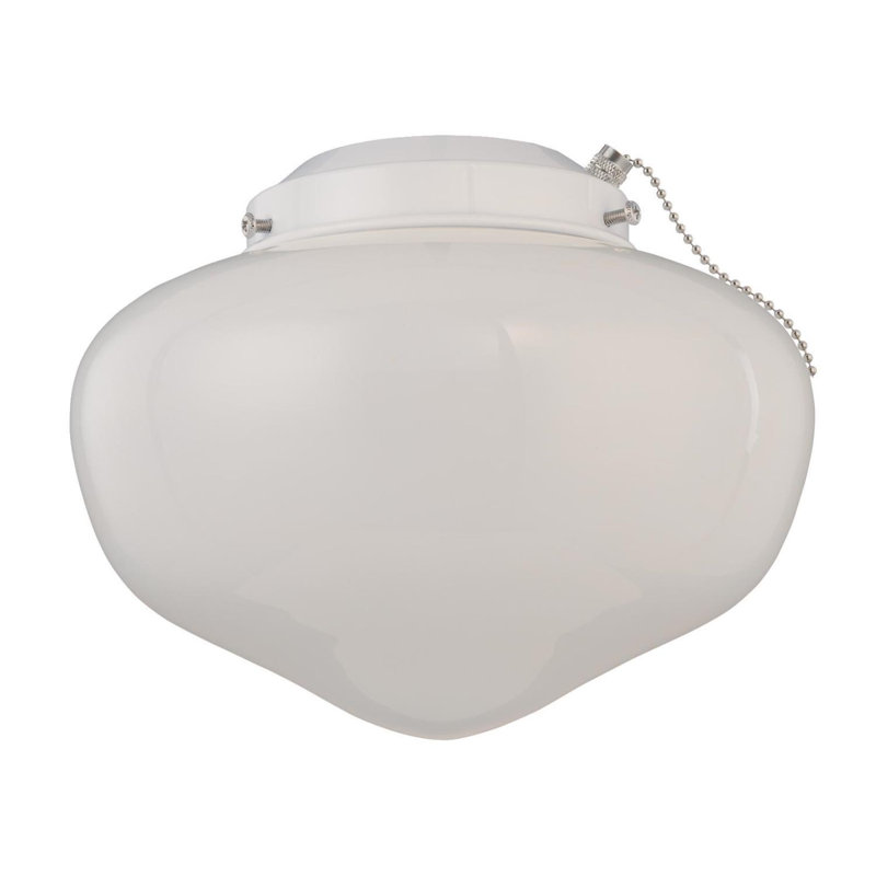 Ventilateur de plafond 1 lumière, Blanc