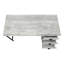 Bureau d'ordinateur, bureau personnel, ordinateur portable, tiroirs de rangement, L 55 po, travail, stratifié, métal, contemporain, moderne-1206166314