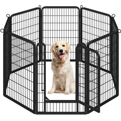 100cm H 8 Panel Metal Exercise Pen With Door