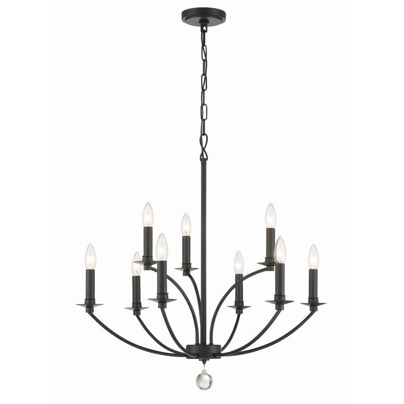 Zareyah 9 Light Black Chandelier