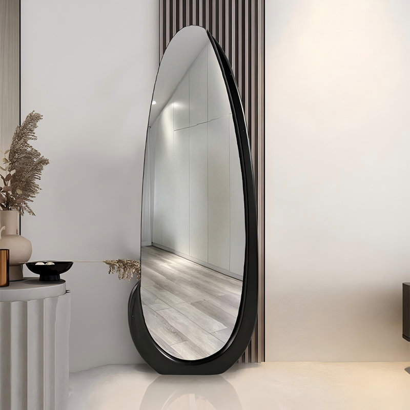 Miroir pleine longueur 86,61 po en verre ultra-transparent du sol au plafond, 86.61" H x 39.37" W x 1.97" D