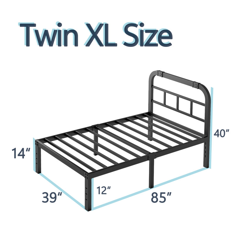 Structure de lit Kynnleigh, Très grand simple, 14"
