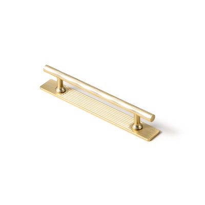 Modern Diamond-Shaped Cut-Section Bar Pull With Backplate(Gban)