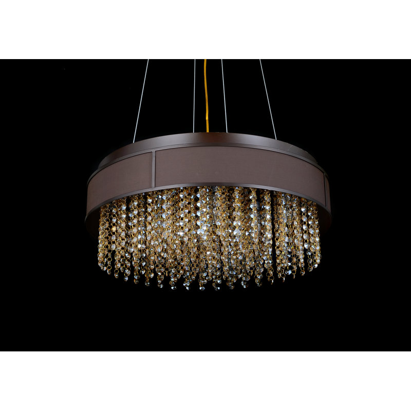 Lustre tambour 8 lumières unique Wanamaker