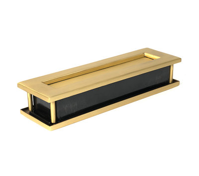 Traditional Satin Brass Letter Plate