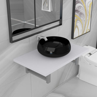 Pallara 600 mm Single Vanity with Vessel Ceramic Basin