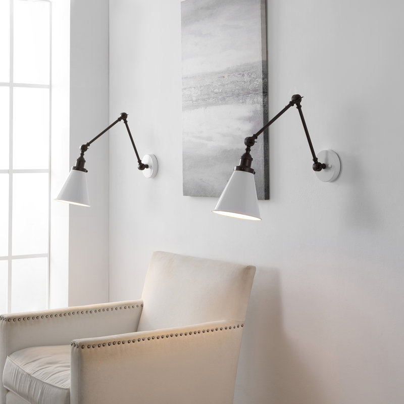 Anabiya 2 - Light Dimmable Swing Arm, Oil Rubbed Bronze/White