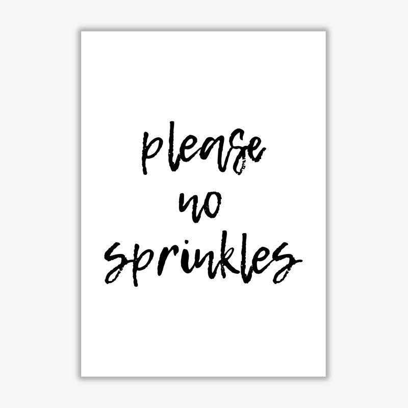 Please No Sprinkles - Print, No Frame, 30 cm H x 21 cm W x 1 cm D