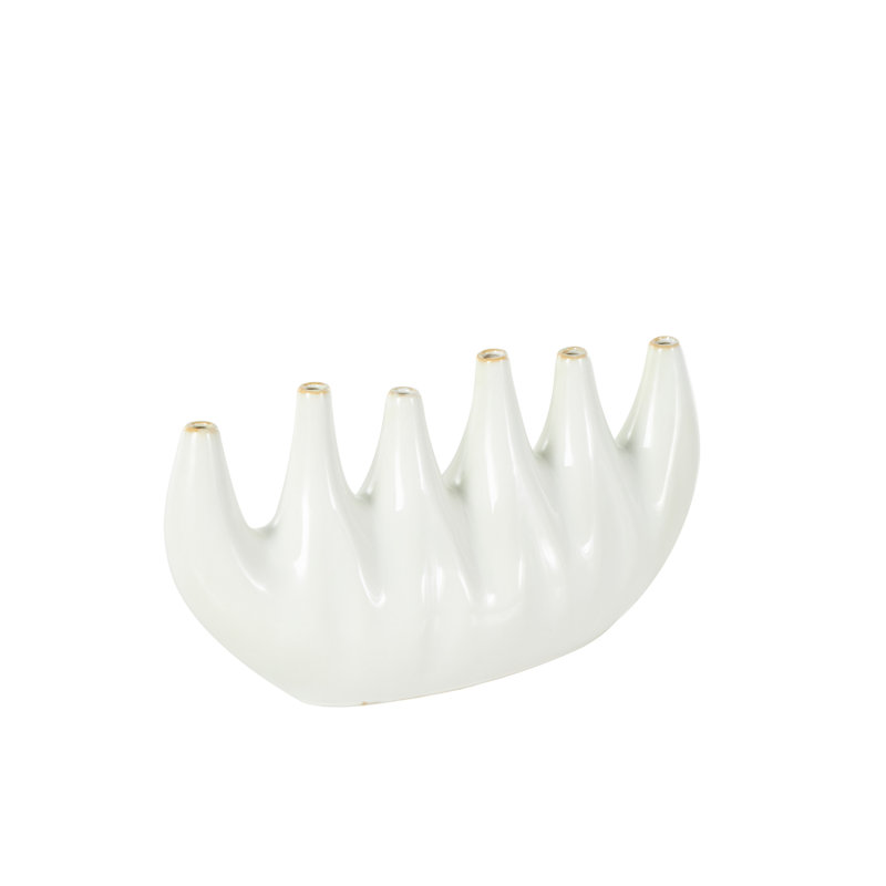 Cole And Grey Ceramic Decorative Vase With Multiple Openings