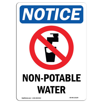 Non-Potable Water Sign