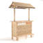 Ensemble de trois tiki en bambou avec quatre tabourets par la salle de jeux RAM