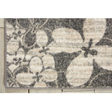 Regina Floral Charcoal Area Rug