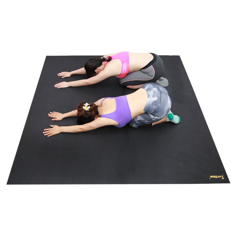 Tapis d'exercice de gymnastique ECO 4 pi x 10 pi x 2 po noir / bleu