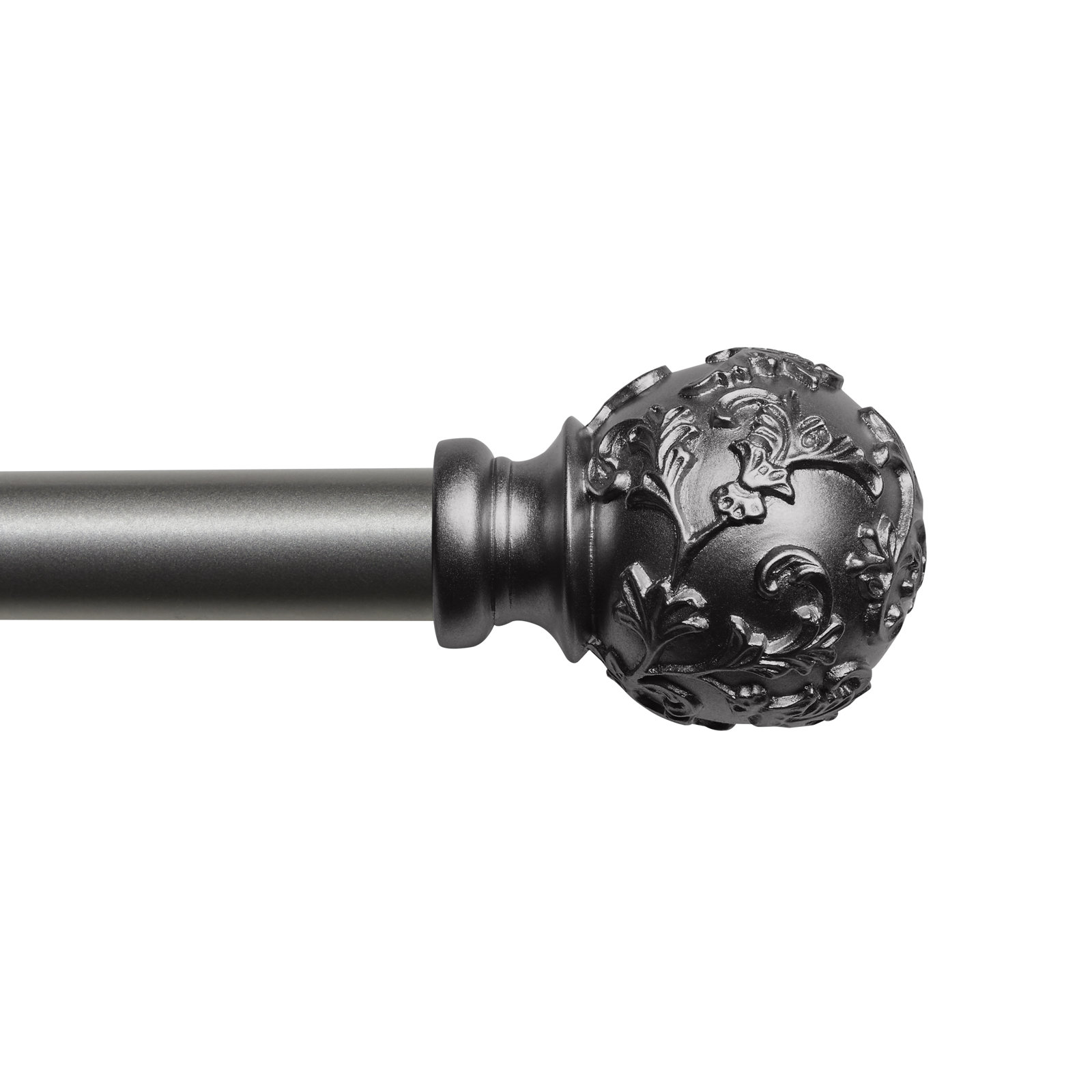 Jewett Adjustable Vine Curtain Rod, 36" - 72", Gunmetal