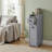 Gray Bathroom Cabinet, 2 Drawers, With Casters