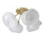 Ume Frosted Glass 4-Light Semi Flush Mount-66074675