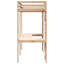  Loft Bed Frame White 90 X 200 Cm Solid Pine Wood-297845139-297845137
