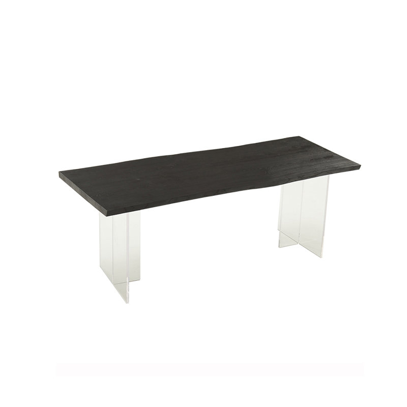 Ash Solid Wood Top Dining Table, 29.52" W x 78.74" L