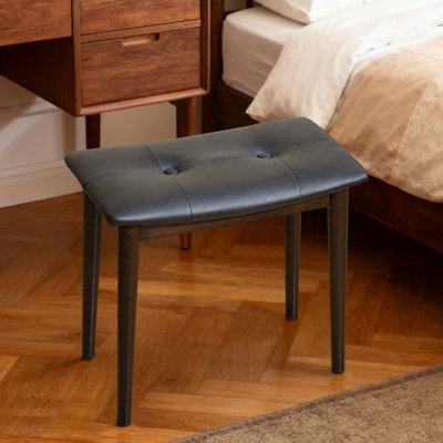 Tabouret de maquillage haut de gamme en bois massif, chaise de table de maquillage moderne et minimaliste, tabouret de chambre / salle à manger