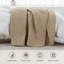 Ensemble de literie pour lit très grand californien Andency Beige (112 x 104 po), couvre-lit léger 3 pièces, courtepointe d'été Boho Cal King pour toutes les saisons-124624131-124624136