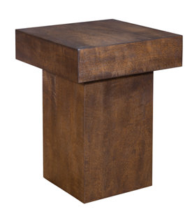 Alibi End Table, Brown, 18" H x 14" W x 14" D
