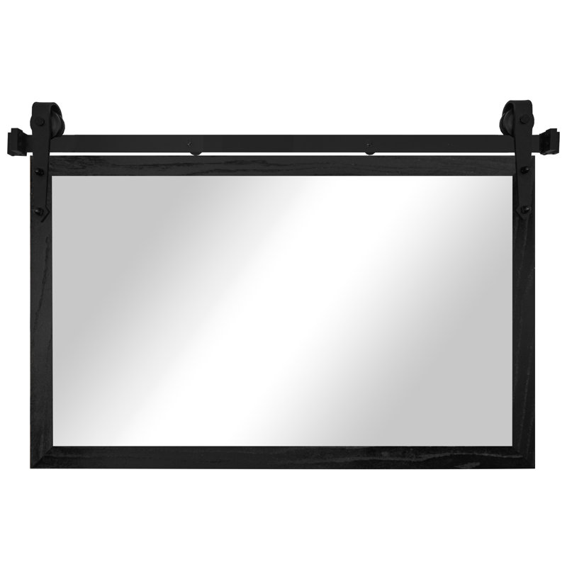 Miroir Gracie Oaks, 32 po x 33 po, Noir