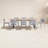 Anautica 8 - Person Eucalyptus Solid Wood Patio Dining Set Extendable Square Table
