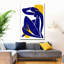 Silhouette de femme abstraite sur toile-1213550792