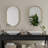 20x34” Matte Gold Oval Medicine Cabinet-20829583
