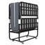 Lit d'invité pliant de 75 pouces de long pour adultes de grande taille, 5 matelas en mousse à mémoire de forme, capacité de 450 lb, portable et peu encombrant, structure moderne extra simple, structure en métal robuste, pliage facile à rouler, économie