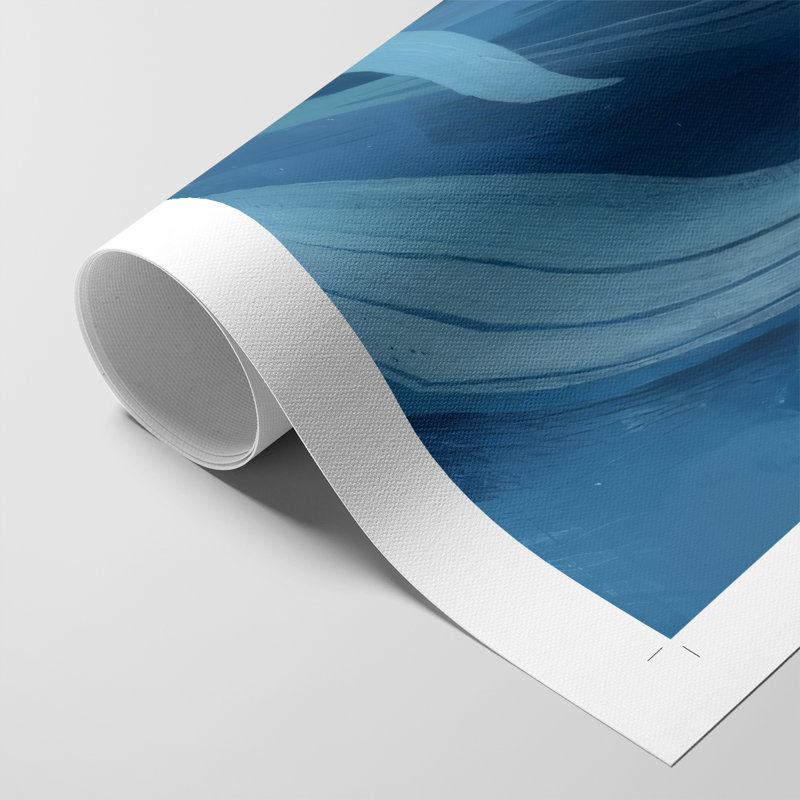 Blue Sighs II - Impression sur toile seulement - NON-CADRE, H 27 po x l 18 po