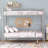 Full Over Full Metal Bunk Bed, Sliver