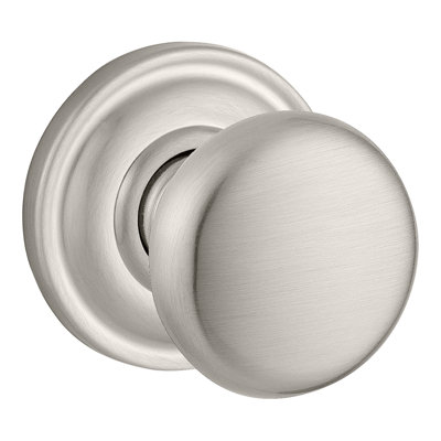 Round Privacy Door Knob with Traditional Round Rose