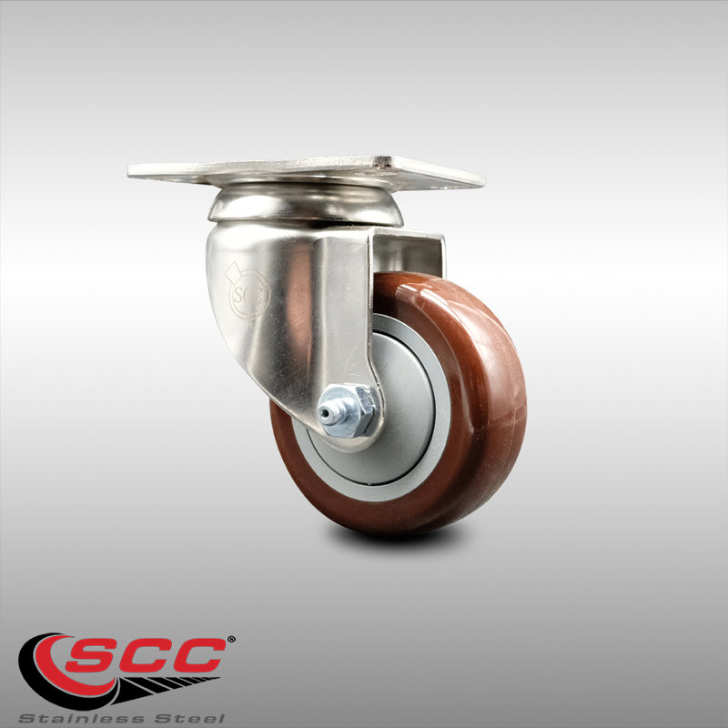 Polyurethane Caster, Maroon