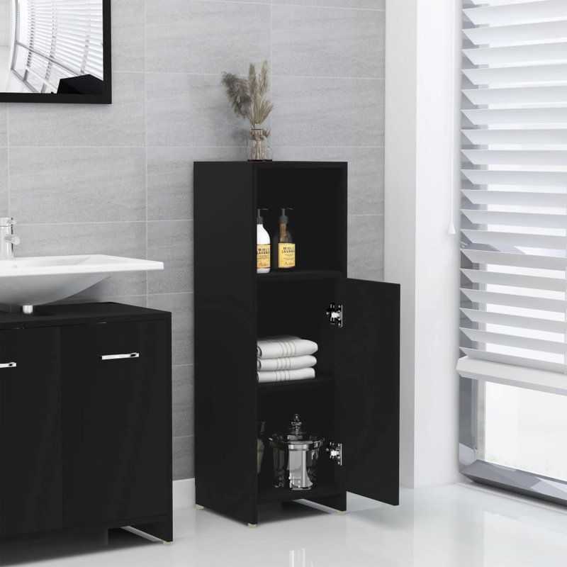 Avroham Bathroom Cabinet, Black